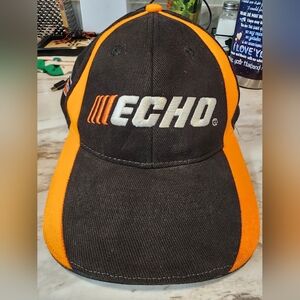 Echo Black and Orange Chainsaw Cap